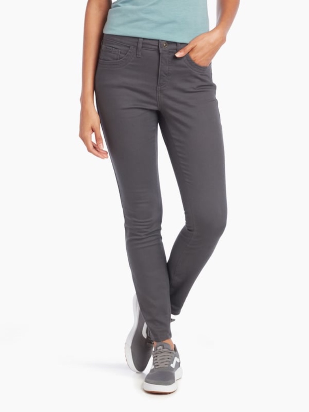 KUHL 6 Pavement Gray Kontour Skinny Pants MR Cotton Stretch